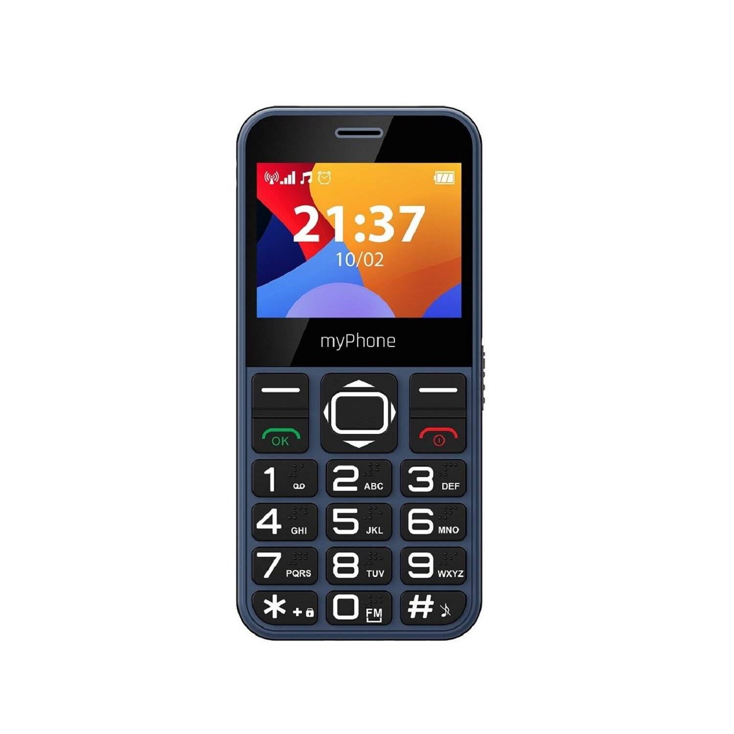 myPhone Halo 3 Mobiltelefon 2.3"-Display, 1000-mAh, USB-C-Anschluss, 0,3 Mpx Kamera, 2G Blau