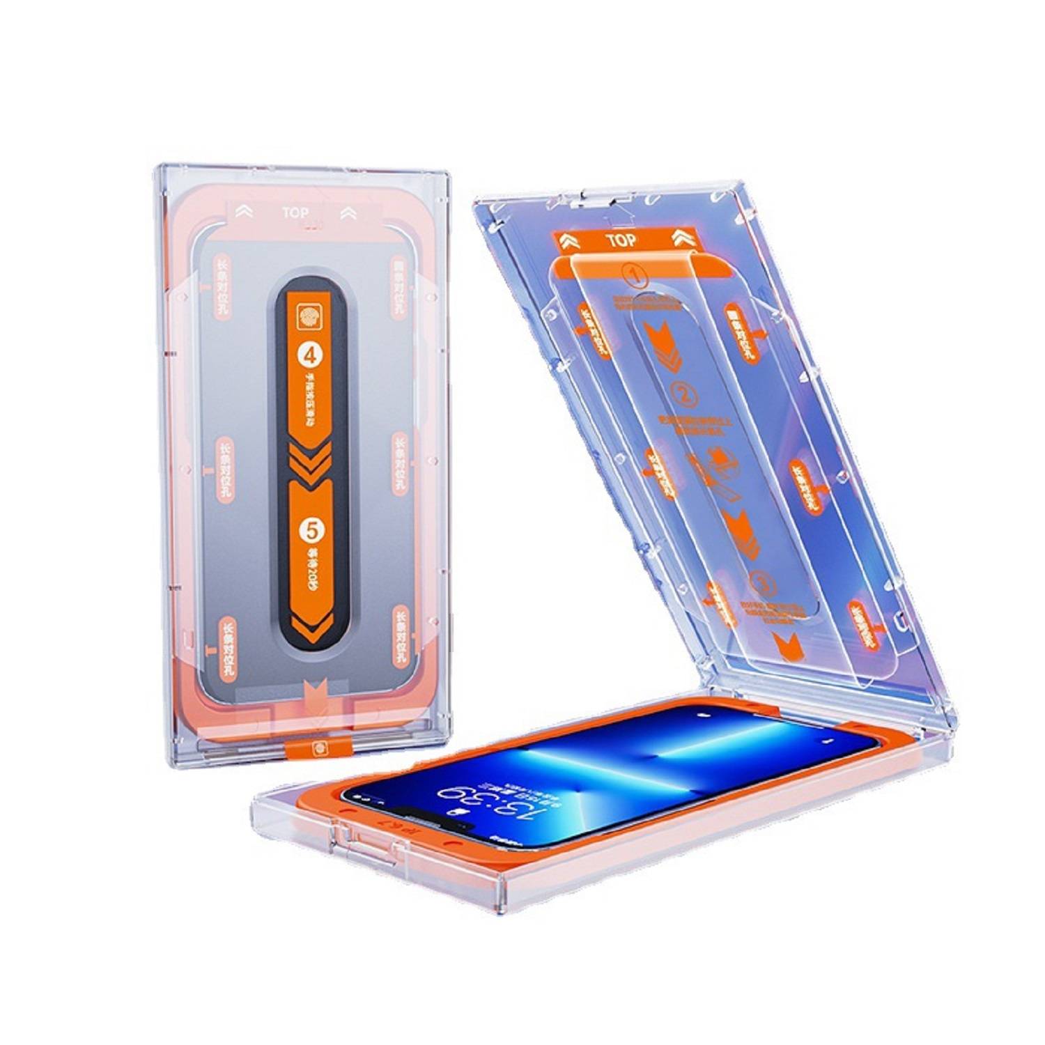 4x 9H Panzerglas für Apple iPhone 14 Full-Screen Protector HD klar Montagehilfe Displayschutz Schutzglas Schuzfolie