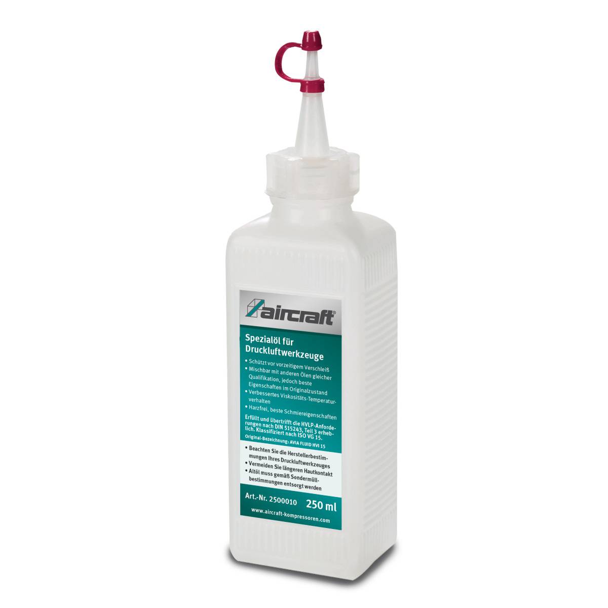 AIRCRAFT 2500010 Spezialöl für Druckluftwerkzeuge, 0,25 l Flasche