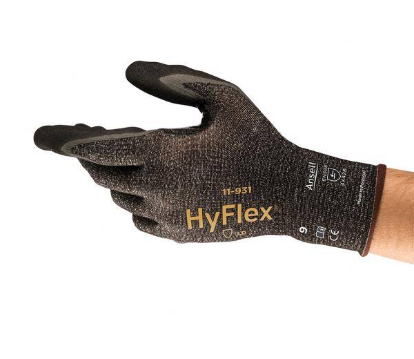 Ansell 11-937 HyFlex® Gr.11 gestrickter Dyneema-Schutzhandschuh (PU / Nitril)