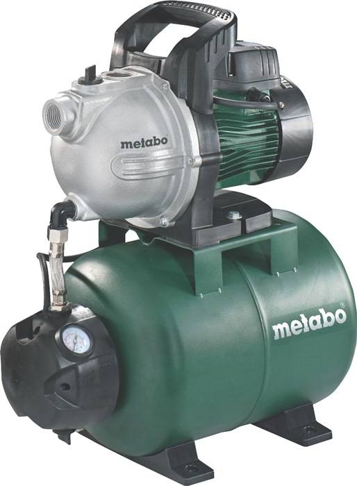 METABO 600971000 Hauswasserwerk HWW 4000/25 G 4000 l/h 46 m 8 m 1100 W Stahl 24