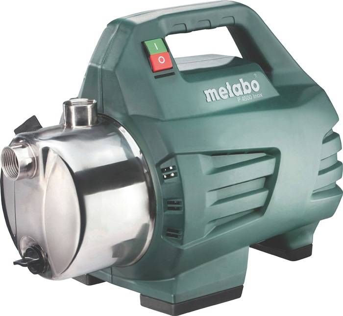 METABO 600965000 Gartenpumpe P 4500 Inox 4500 l/h 48 m 4,8 bar 1300 W Edelstahl