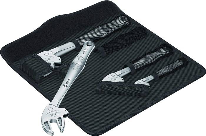 WERA 5020110001 Maulschlüsselsatz 6004 Joker 4 Set 1 7-19 mm selbstjustierend