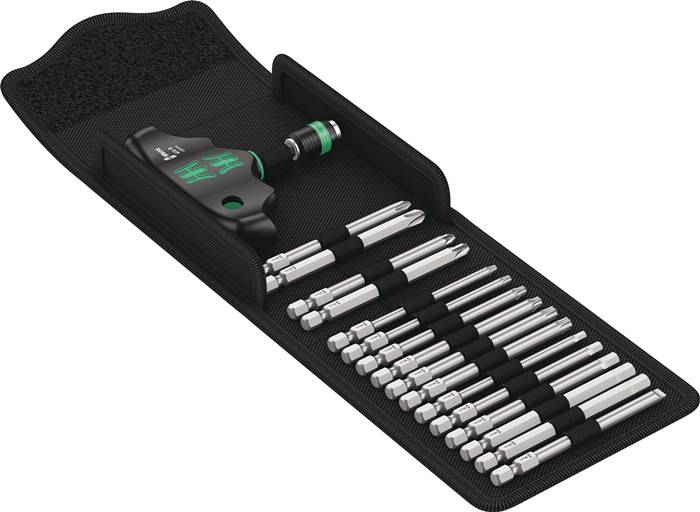 WERA 5057470001 Schraubendrehersatz KK 400 17-teilig mit Wechselklingen