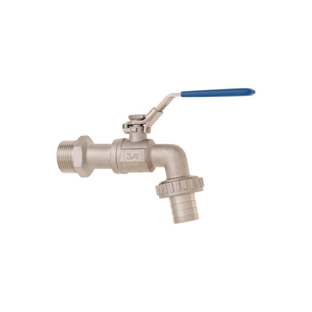 GEKA®-Kugelauslaufventil - Edelstahl - AG G1/2 auf AG G3/4 - Preis per Stück