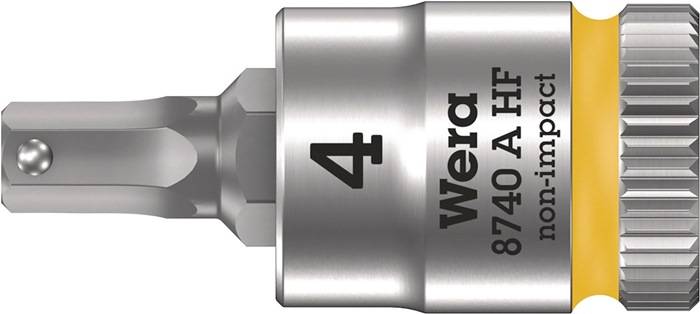 WERA 5003333001 Steckschlüsseleinsatz 8740 A HF 1/4 Zoll Schlüsselweite 4 mm Län