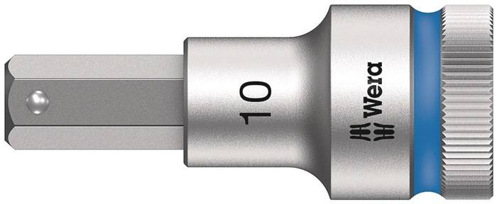 WERA 5003825001 Steckschlüsseleinsatz 8740 C HF 1/2 Zoll Schlüsselweite 10 mm Lä