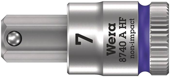 WERA 5003341001 Steckschlüsseleinsatz 8740 A HF 1/4 Zoll Schlüsselweite 7 mm Län