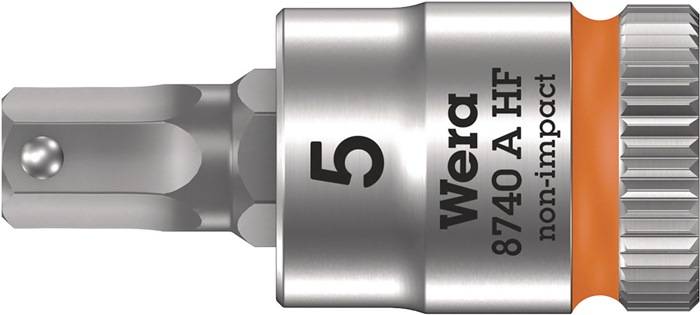 WERA 5003335001 Steckschlüsseleinsatz 8740 A HF 1/4 Zoll Schlüsselweite 5 mm Län