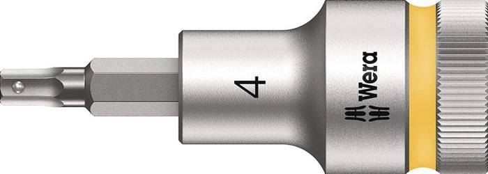 WERA 5003820001 Steckschlüsseleinsatz 8740 C HF 1/2 Zoll Schlüsselweite 4 mm Län