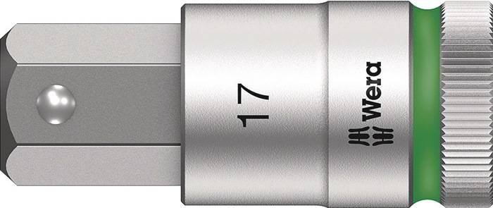 WERA 5003828001 Steckschlüsseleinsatz 8740 C HF 1/2 Zoll Schlüsselweite 17 mm Lä