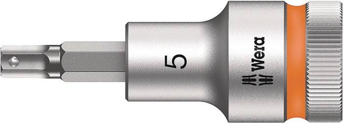 WERA 5003821001 Steckschlüsseleinsatz 8740 C HF 1/2 Zoll Schlüsselweite 5 mm Län