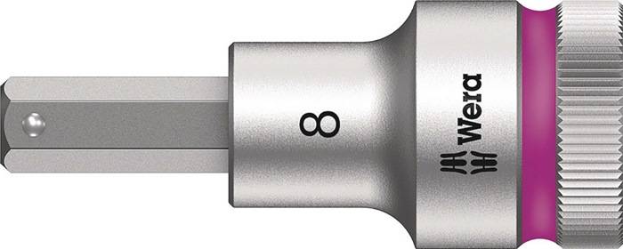 WERA 5003824001 Steckschlüsseleinsatz 8740 C HF 1/2 Zoll Schlüsselweite 8 mm Län