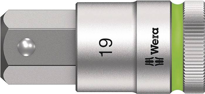 WERA 5003829001 Steckschlüsseleinsatz 8740 C HF 1/2 Zoll Schlüsselweite 19 mm Lä