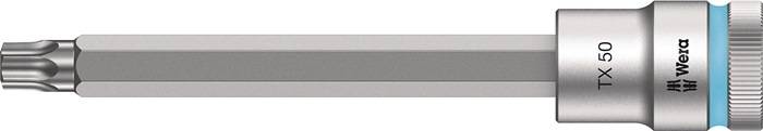 WERA 5003856001 Steckschlüsseleinsatz 6767 C HF TORX® 1/2 Zoll T50 Länge 140 mm