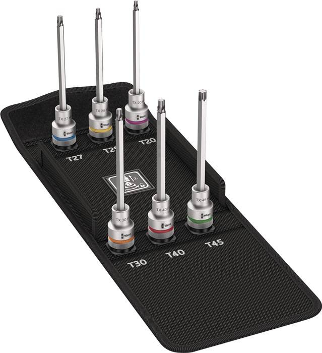 WERA 5004212001 Steckschlüsselsatz 8767 C TORX® HF3 9-teilig 1/2 Zoll T20-T60