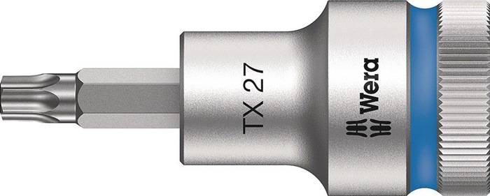 WERA 5003832001 Steckschlüsseleinsatz 6767 C HF TORX® 1/2 Zoll T27 Länge 60 mm