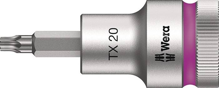 WERA 5003830001 Steckschlüsseleinsatz 6767 C HF TORX® 1/2 Zoll T20 Länge 60 mm