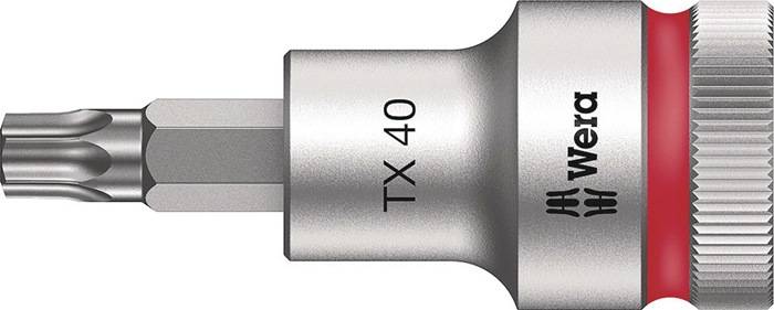 WERA 5003834001 Steckschlüsseleinsatz 6767 C HF TORX® 1/2 Zoll T40 Länge 60 mm