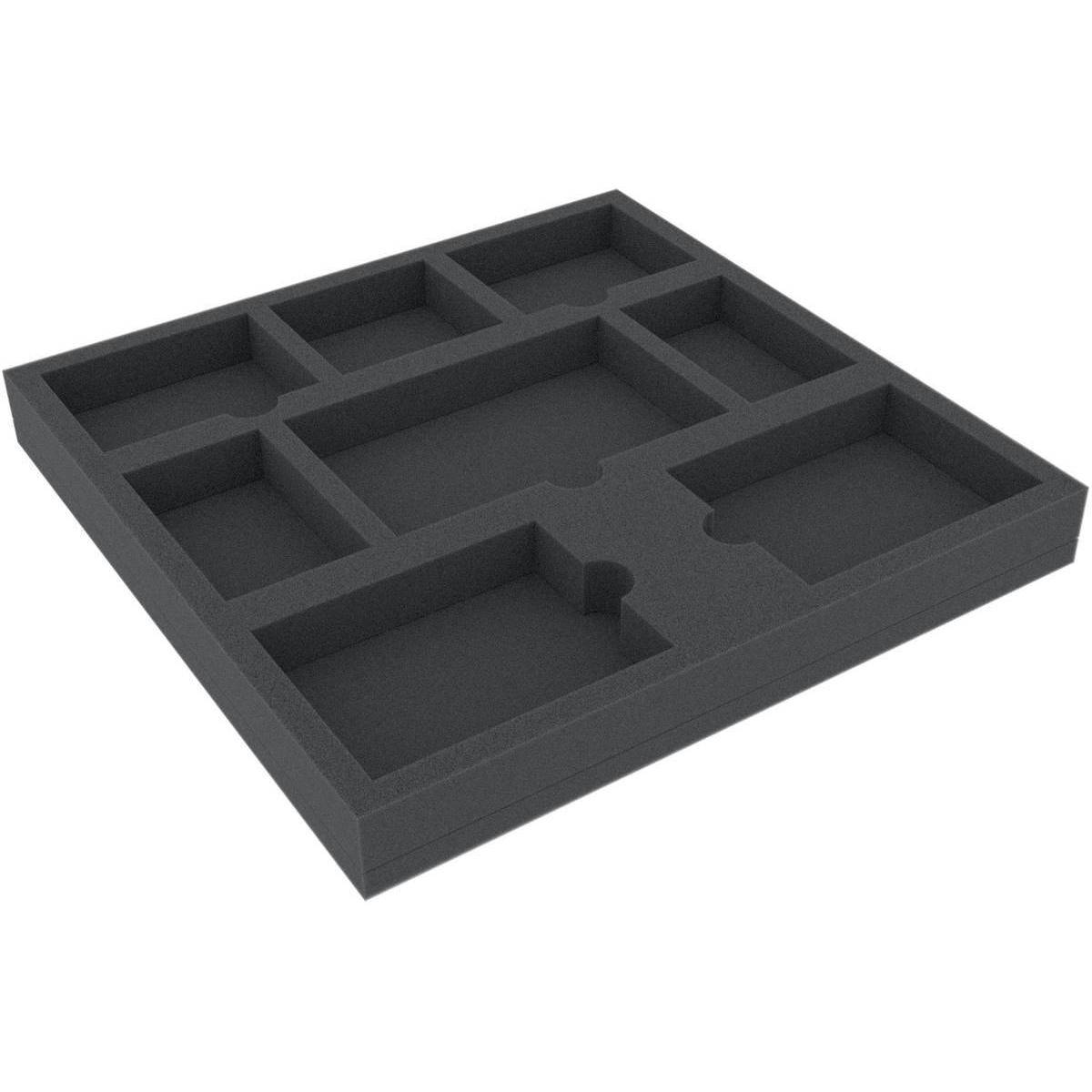 CBMEKK030BO - 265 mm x 265 mm x 30 mm Schaumstoffeinlage mit 8 Fächern