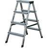 Stufen-Doppelleiter "Dopplo" - Krause - 1,30 m Standhöhe - Arbeitshöhe bis ca. 3,30 m - Standhöhe: ca. 1,30 m - Stufenzahl: 2x7 - (BxLxH): ca. 1,65