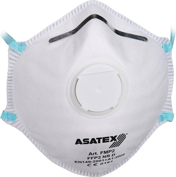 ASATEX FMP2 Atemschutzmaske FFP 2 / V NR D mit Ausatemventil