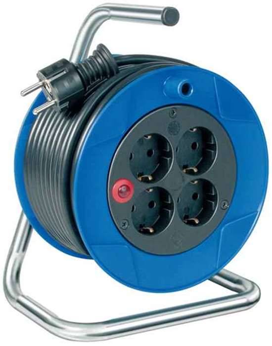 BRENNENSTUHL 1079180004 Kabeltrommel Garant 180 15m H05VV-F3G1,5 4fach Thermo
