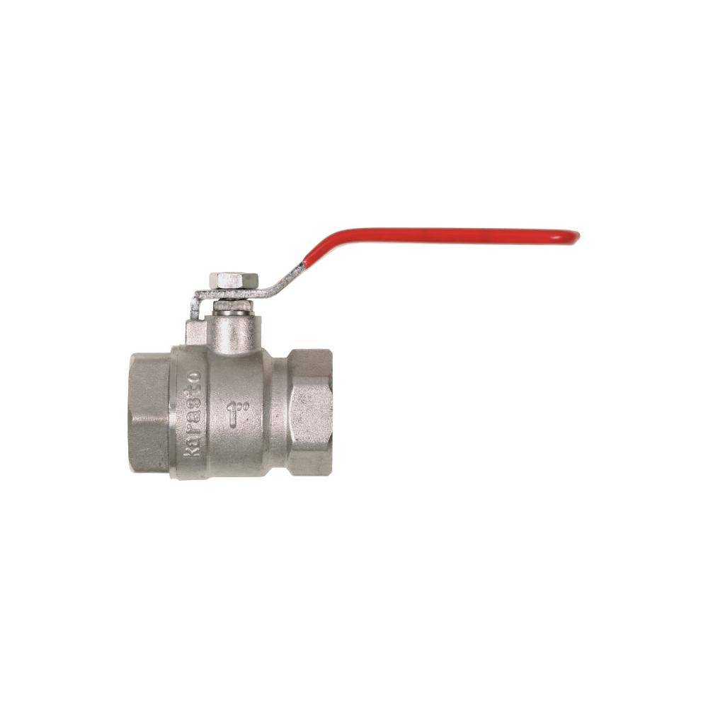 GEKA® - Kugelhahn - Typ 7 - Messing vernickelt - 2 x Innengewinde G1 1/2 - voller Durchgang - Preis per Stück