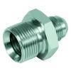 Gerader Adapter - Stahl verchromt - AG G 3/8" auf JIC-AG UNF 7/16"