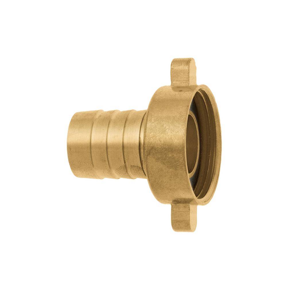 GEKA® plus 2/3-Schlauchverschraubung - Messing - Mutter mit Gewinde G1 1/2 auf Schlauchgröße 1 1/2" - Preis per Stück