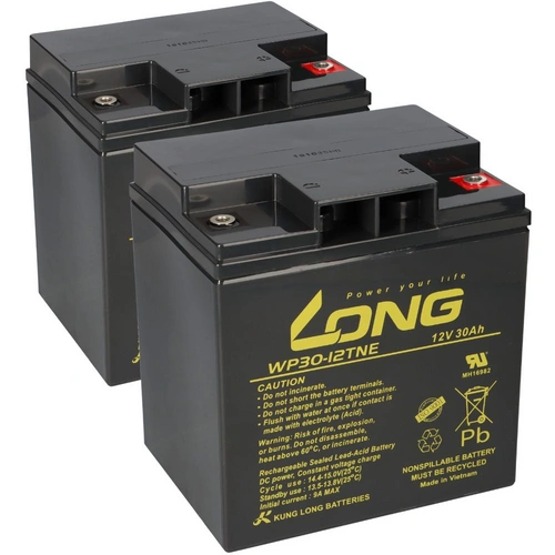 AGM Batterie 2x 12V 30Ah kompatibel zu Jungheinrich 51430288 AGM Batterie 2x 12V 30Ah kompatibel zu Jungheinrich 51430288