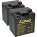 AGM Batterie 2x 12V 30Ah kompatibel zu Jungheinrich 51430288 AGM Batterie 2x 12V 30Ah kompatibel zu Jungheinrich 51430288