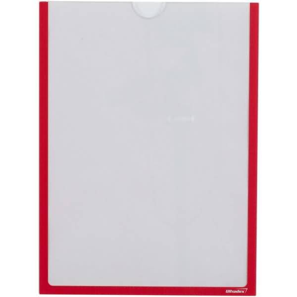 Infotaschenbox magnetisch für DIN A4 302x225mm VE=5 Stück rot