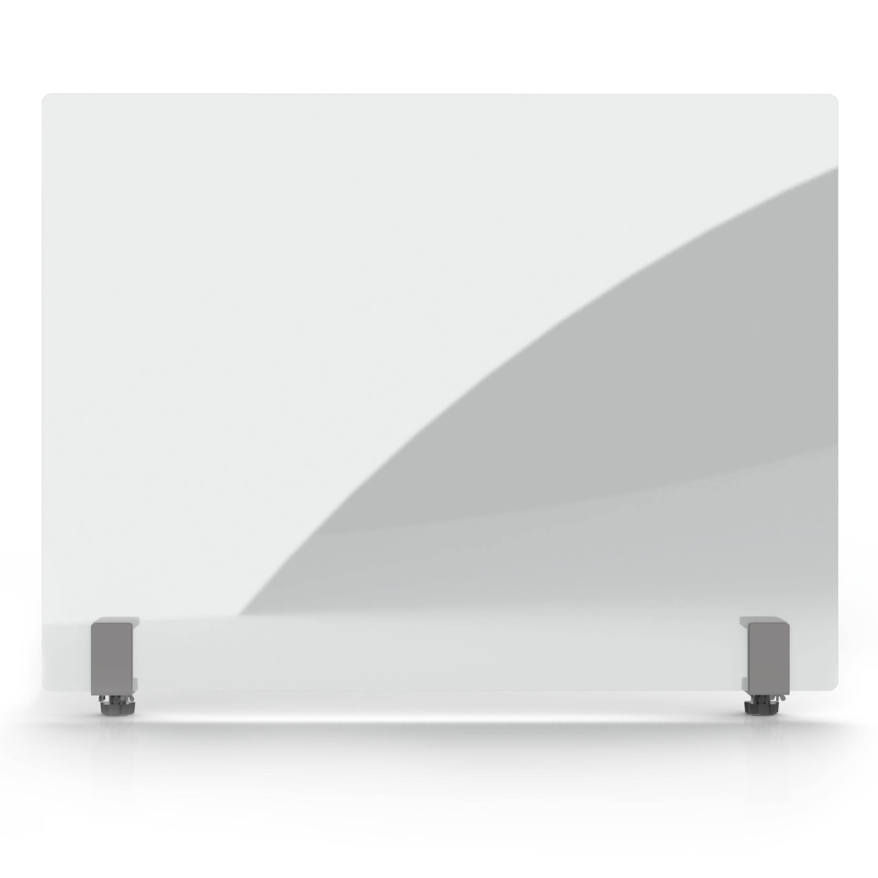 Magnetoplan Acryl-Hygienewand mit Klemmhaltern - 160x60cm - Transparent