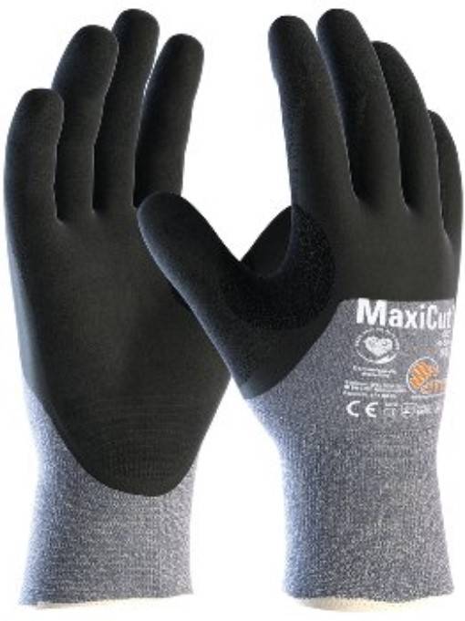 ATG® 2483 Gr. 11 MaxiCut® Oil™ Schnittschutz-Strickhandschuhe (44-505) schwarz/b