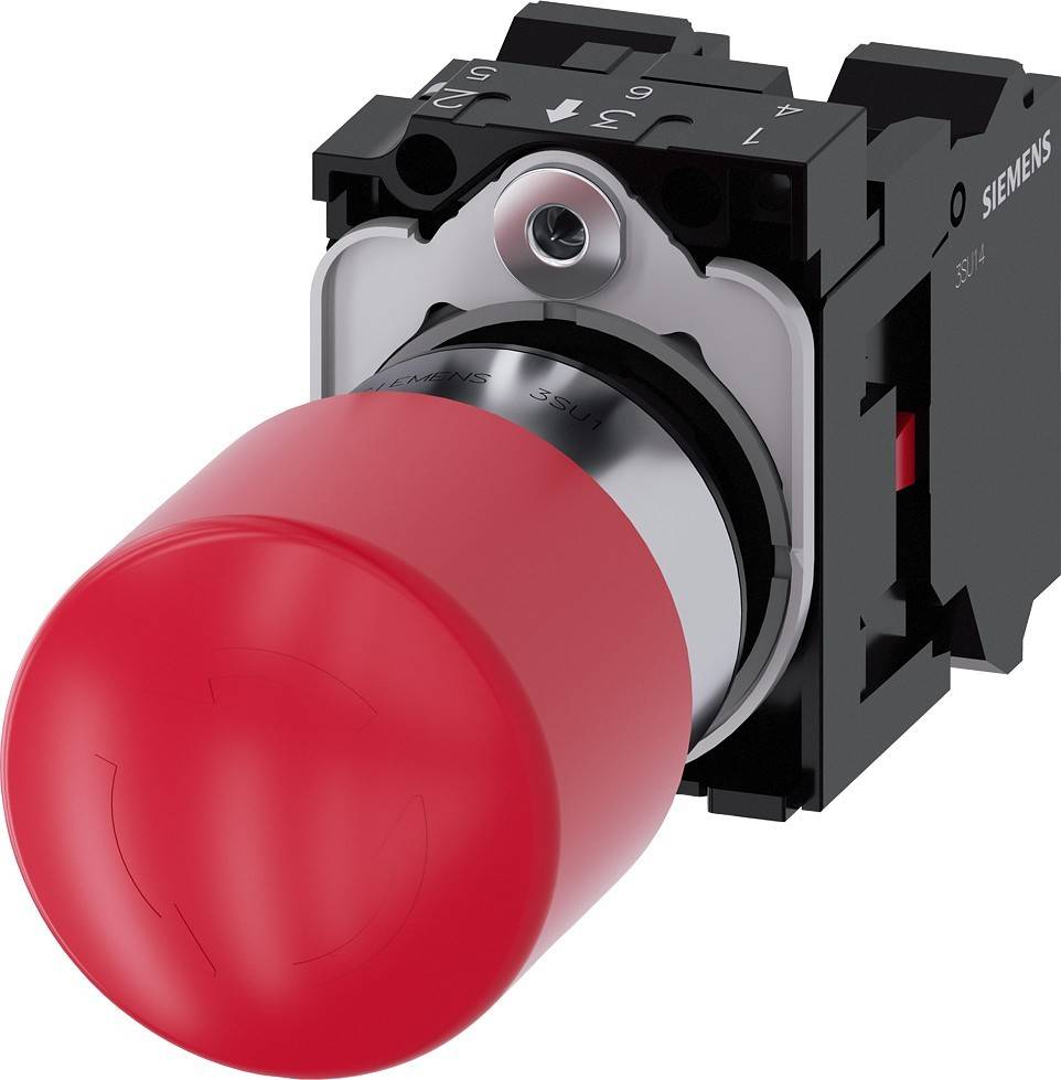 Siemens Dig.Industr. Not-Halt-Pilzdrucktaster 3SU1150-1GB20-3PW0