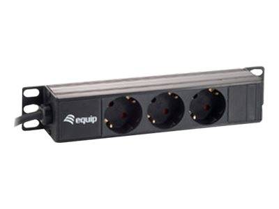 equip pro - Stromverteilungseinheit (Rack - einbaufähig) - Wechselstrom 250 V - 3500 Watt - Eingabe, Eingang Stromversorgung - Ausgangsanschlüsse: