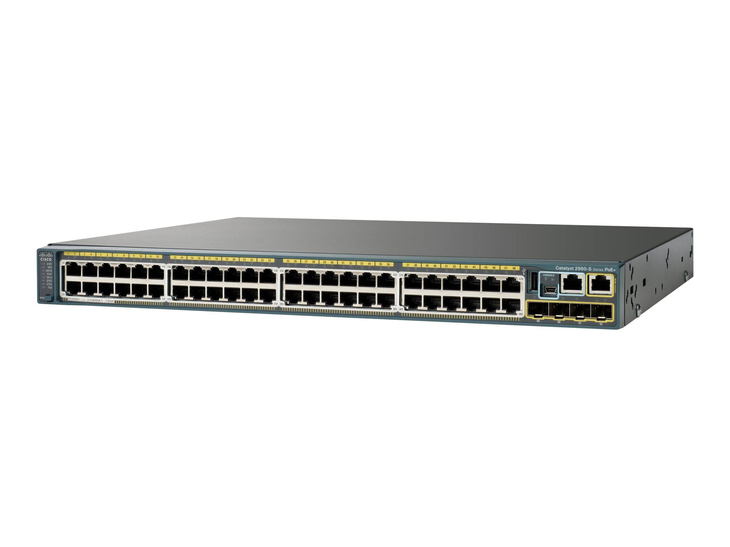 Cisco Catalyst 2960S-48FPS-L - Switch - managed - 48 x 10/100/1000 (PoE)