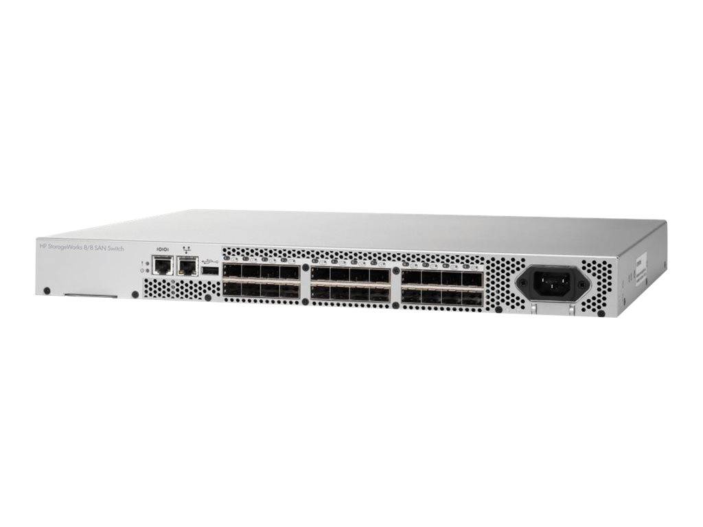 HPE 8/8 (8) Full Fabric Ports Enabled SAN Switch
