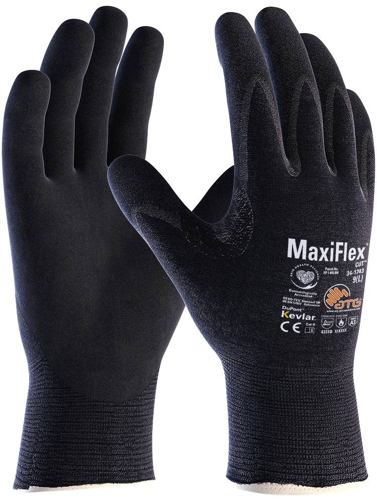 ATG® 2488_8 MaxiFlex® Cut™ Kevlar® Schnittschutz-Strickhandschuh (34-1743) schwa