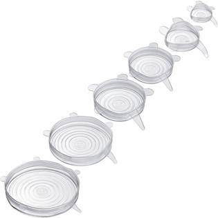 Westmark Frischhaltedeckel-Set Silikon Round transparent