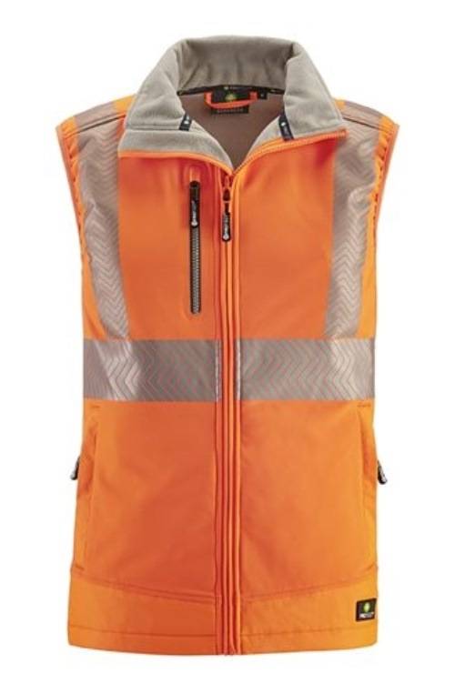4PROTECT® Warnschutz-Softshellweste PARAMUS Leuchtorange Reflex 3420-4XL