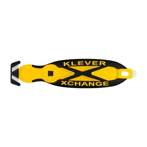 Klever® Sicherheitsmesser mit verdeckter Klinge KLEVER XCHANGE 20, 7600-gelb