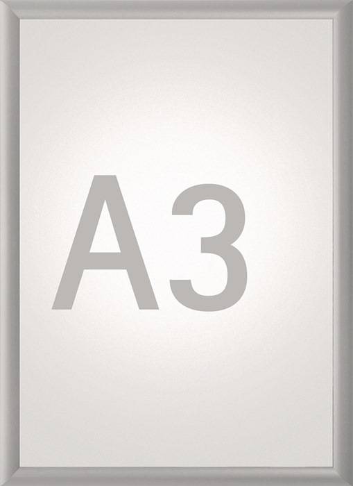 MAUL 6604308 Klapprahmen Plakatmaß DIN A3 aluminium eloxiert