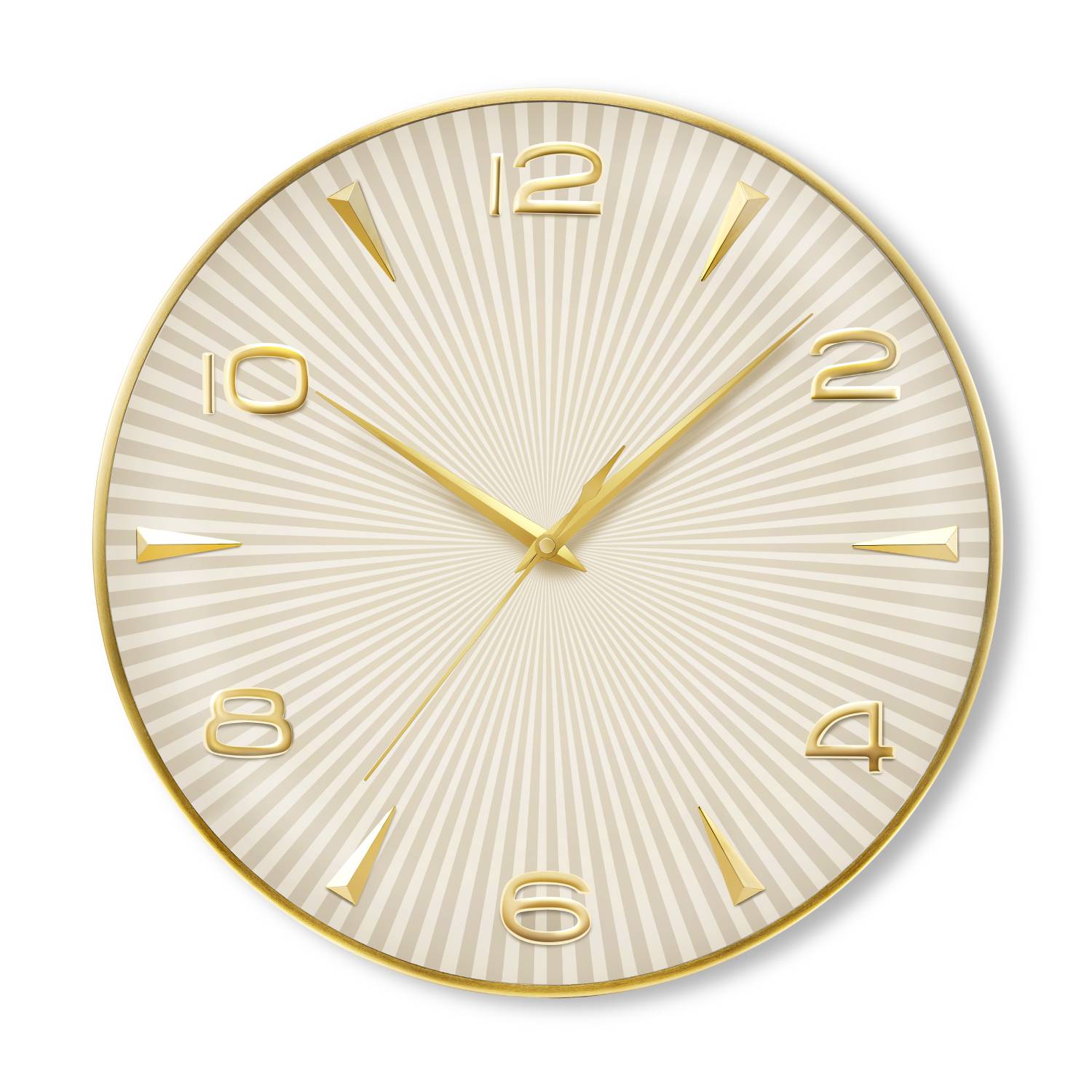 Atlanta Atlanta 4534 Funkwanduhr gold