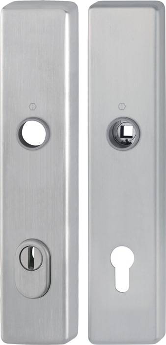 HOPPE 11980849 Langschildpaar E2222ZA/2210 matt F69 PZ 92 mm