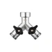 GEKA® plus - Zweiwegeventil - Stecksystem - Messing verchromt - IG G3/4 - auf 2 x AG G3/4 - Preis per Stück GEKA® plus - Zweiwegeventil - Stecksystem - Messing verchromt - IG G3/4 - auf 2 x AG G3/4 - Preis per Stück