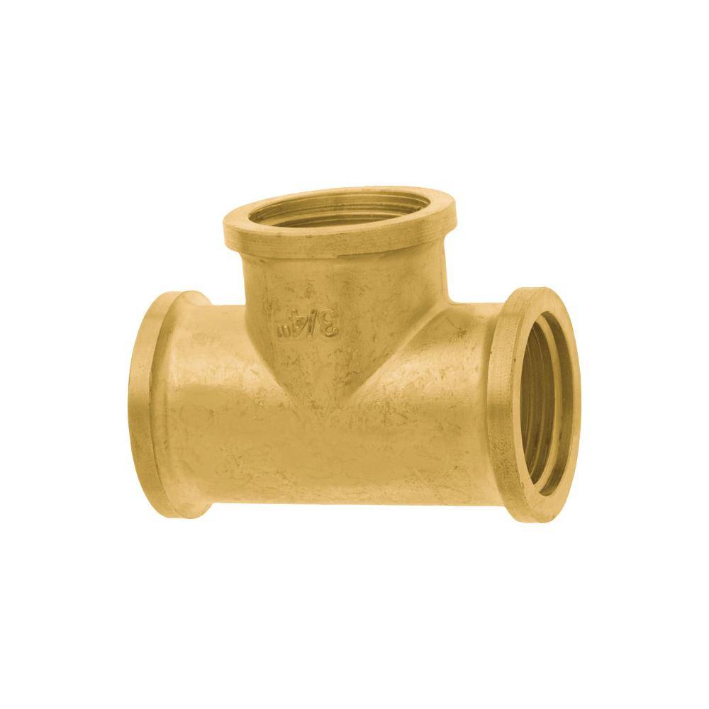 GEKA® - T-Stück - 90° - Messing - 3 x Innengewinde G1 - Preis per Stück