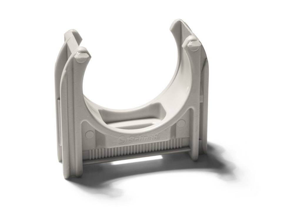 100 Stk. Schnabl Euroclip Rohrschelle EC 20 H0 hellgrau