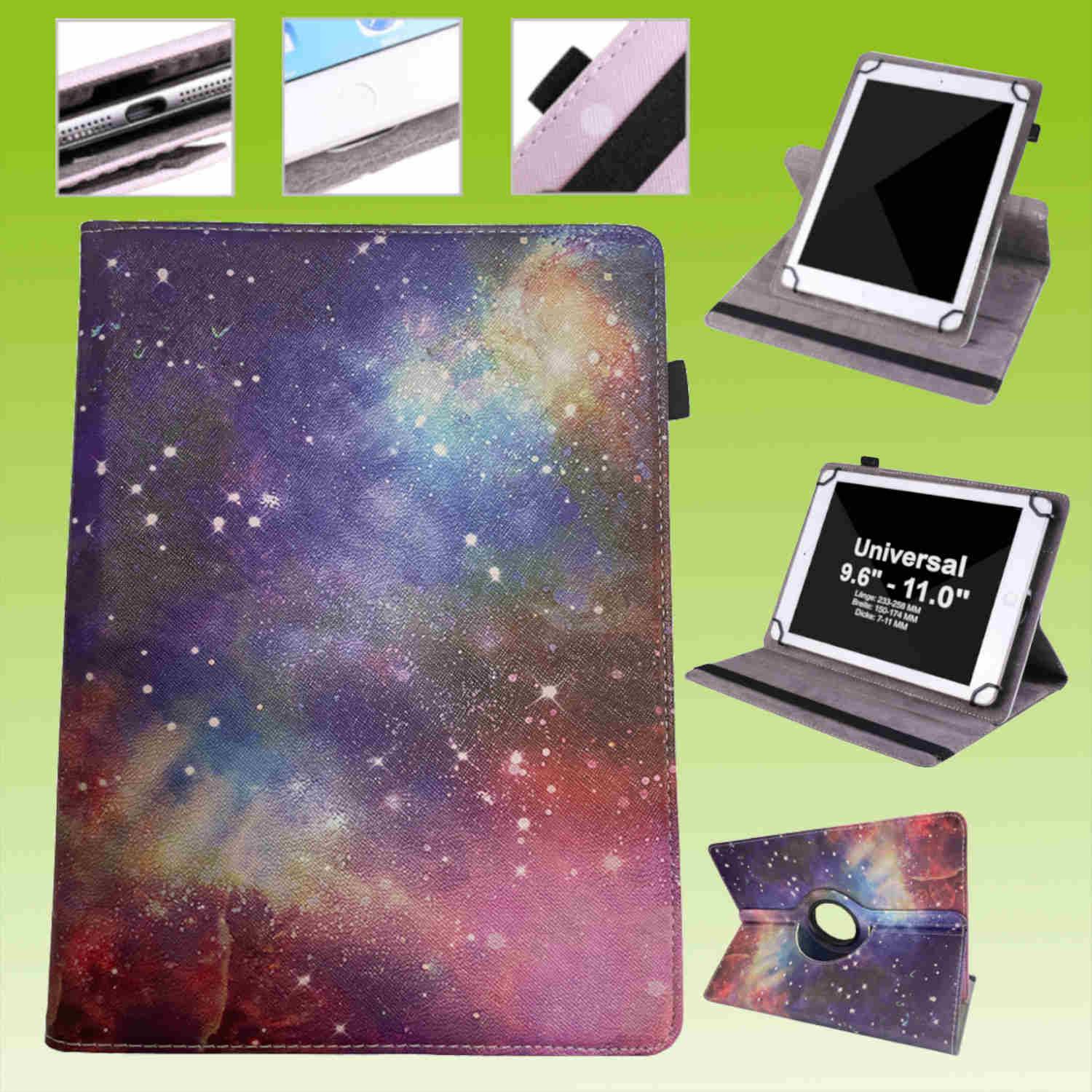 Für Lenovo Tablet Motiv Muster 360 Grad Rotation Tasche Kunst-Leder Hülle Etuis Cover Schutz Case Zubehör